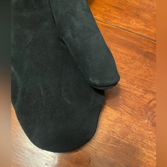 Manitoba Mukluk Bloom Mitten Floral Rainbow Beaded Suede faux fur Shearling - Picture 7 of 7